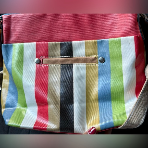 Giani Bernini multicolored striped adjustable bag - Picture 9 of 14